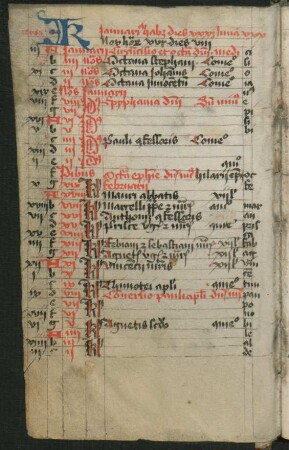 Liturgisches Kalendar