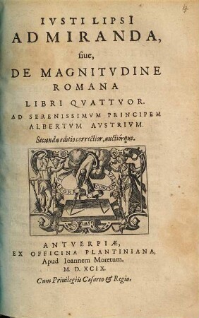 Iusti Lipsi Admiranda sive de magnitudine romana libri quattuor
