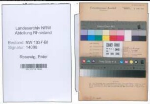 Entnazifizierung Peter Rosewig , geb. 26.05.1907 (Sekretaer)