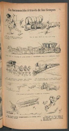 La locomoción á través de los tiempos - [Cómic]