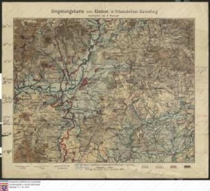 Höhenschichtenkarte des Gießener Beckens und des nordwestlichen Vogelsbergs