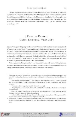 Zweites Kapitel: Geist. Existenz. Vernunft