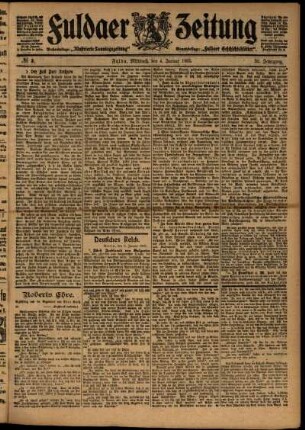 Ausgabe vom Mittwoch, den 04. Januar 1905.