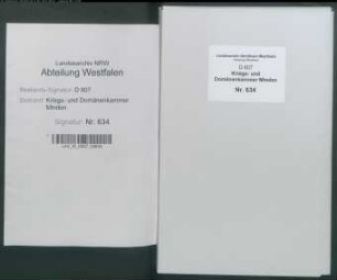 Amt Petershagen - Flecken Petershagen: Protokoll des Katasterverhörs