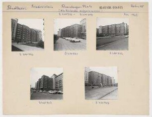 Strausberger Platz, Rückseite. Berlin, Friedrichshain, Karl-Marx-Allee (vor 1961 Stalinallee)/ Strausberger Platz