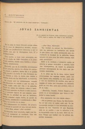 Joyas sangrientas : En la capital de Francia, unos misteriosos asesinos, roban joyas y quitan las vidas a sus víctimas.