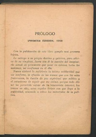 Prólogo : (Primera edición, 1918)
