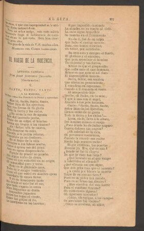 El ruego de la inocencia. - (Continuación.) : Leyenda católica. - [Poesía]