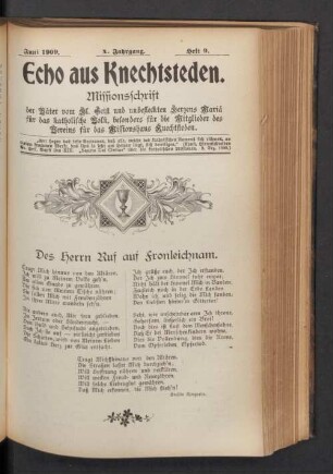 Juni 1909. Heft 9