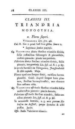 Classis III. Triandria
