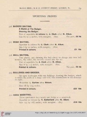Sporting Prints (Nr. 326-344)