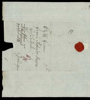 [Umschlag eines Briefes von Bluhm an Heyne vom 09.06.1789]