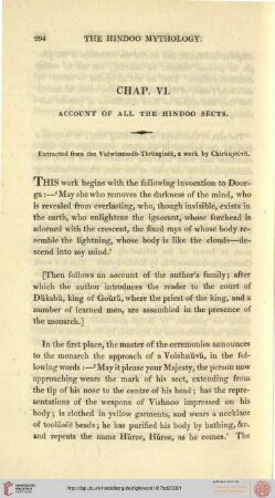 Account of All the Hindoo Sects