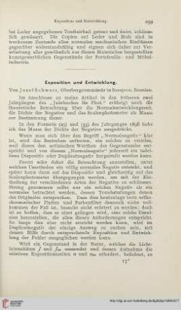 13: Exposition und Entwicklung