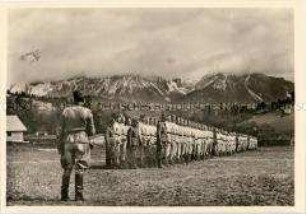 Postkarte aus der Serie "Unser Reichsarbeitsdienst"