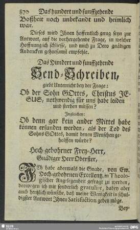 Das Hundert und funffzehende Send-Schreiben