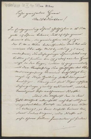 Brief an Friedrich Wilhelm Jähns : 22.05.1868