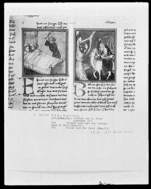 Auszüge aus der Bibel, und Marienleben — Bileam und der Engel