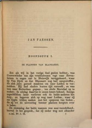 Jan Faessen : Historische Roman uit het begin der zeventiende eeuw. Tweedi Druk, 2