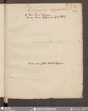 Zoographia Lusatica