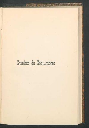Cuadros de costumbres