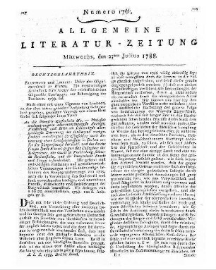 Benkö, Samuel: Tentamen Philopatriae in Monarchiis et Aristocratiis promovendae philosophicum. - Wien : Kurzbek, 1787
