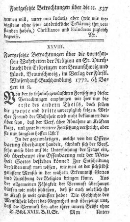 Betrachtungen über die vornehmsten Wahrheiten der Religion. T.2.
