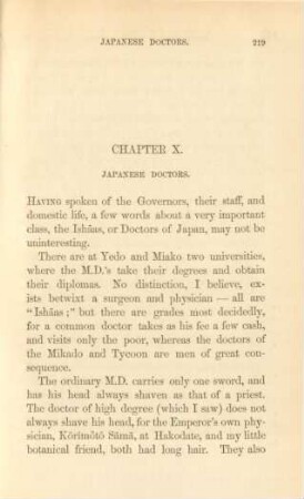 Chapter X. Japanese doctors