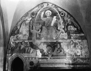 Apokalypse : Apokalypse. Wandmalerei (1301/1400). Detail. Weiz, Taborkirche heiliger Thomas von Canterbury, Nordwand