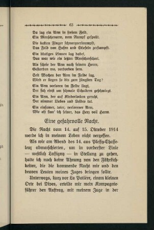 63-76, Eine gefahrvolle Nacht - Mein Toter
