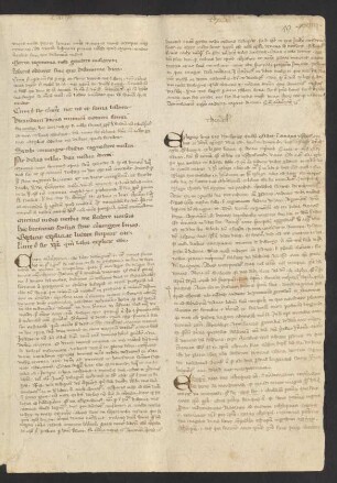 Commentarius ad Eclogam (Anfang, sonst über Text verteilt)