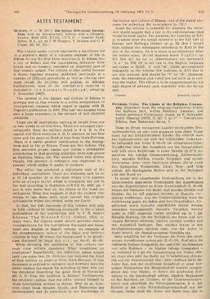 415-416 [Rezension] Old-Syriac (Edessean) Inscriptions