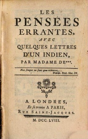 Les pensées errantes
