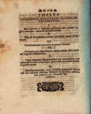 Disputatio de miraculorum indole, criterio et fine