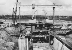 Umbau des Schwimmers im Neuen Schiffshebewerk Henrichenburg/Dortmund-Ems-Kanal