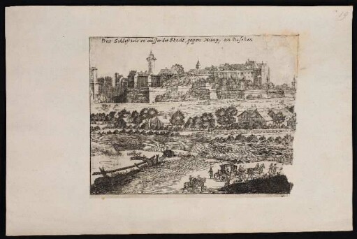 Das Schloß wie es ausser der Stadt, gegen Mitag, anzusehen. - Burg Nürnberg, Nürnberg