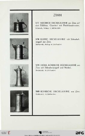 Zinn (Nr. 577-595)