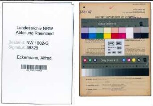 Entnazifizierung Alfred Eckermann, geb. 28.06.1903 (Schlosser)