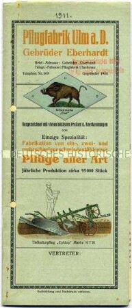 3. Abgekürzter Katalog über Pflüge