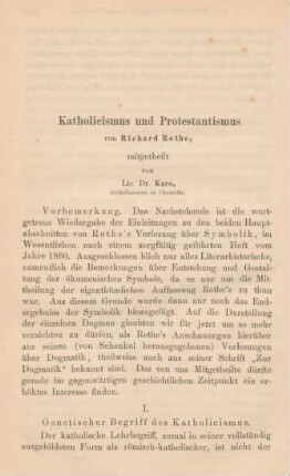 356-395 Katholicismus und Protestantismus von Richa