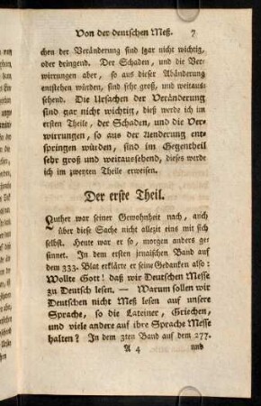 7-25, Der erste Theil.