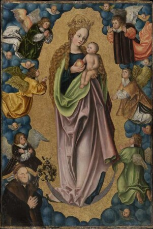 Madonna auf der Mondsichel verehrt von dem Stifter Hieronymus Rudelauf