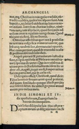 In Die Simonis Et Iudae apostolorum ...