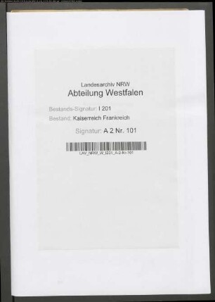 Etat der Gemeinde Wulferdingsen.