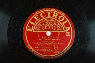 "Bajazzi" : 2. Akt; Orchester-Intermezzo / (Leoncavallo)