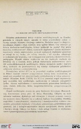 16: Posłowie do dziejów studiów neofilologicznych