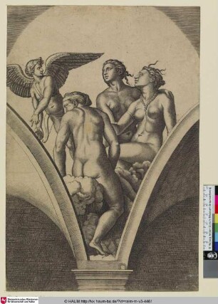[Cupidon et les trois Grâces; Cupido und die drei Grazien (alt); Amor und die drei Dienerinnen (neu)]