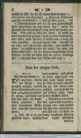 Von der ewigen Liebe