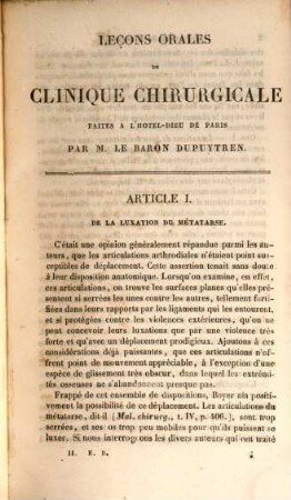 Leçons orales de clinique chirurgicale : faites à l'Hôtel-Dieu de Paris. 2