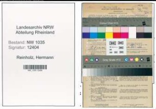 Entnazifizierung Hermann Reinholz , geb. 28.08.1909 (Steiger)